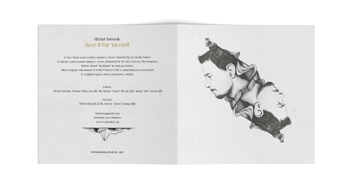 Michał Tomasik - Projekt okładki płyty muzycznej